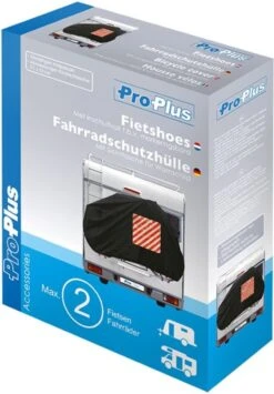 ProPlus Fietsbeschermhoes Voor 2 Fietsen Met Zichttas Voor Waarschuwingsbord Voor Caravans En Campers -Velo Pour Tous 835x1200 1
