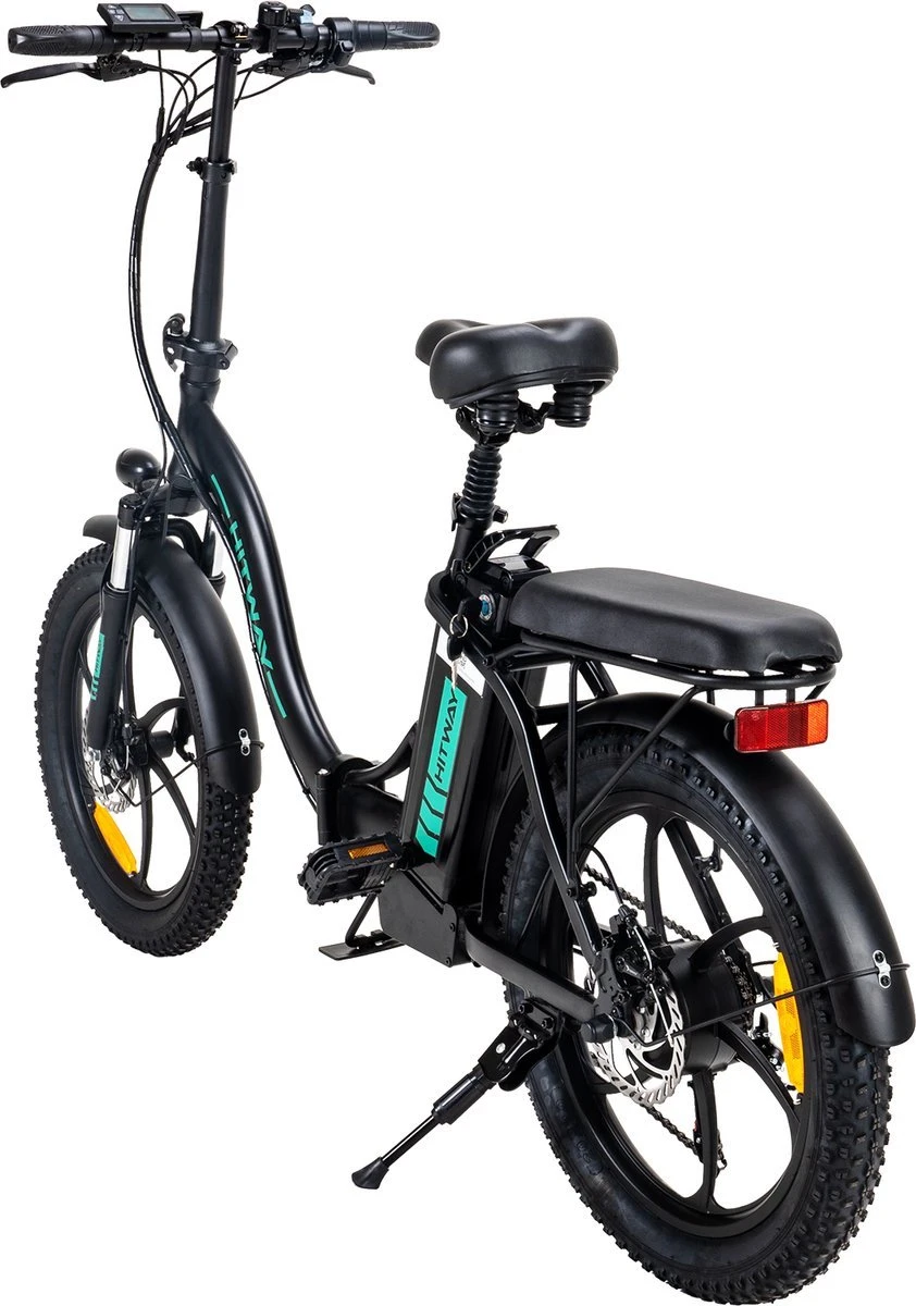 Hitway BK6 Elektrische Fiets | Opvouwbare E-bike | 20 Inch Fat Tire | 350W Motor | 10Ah | Zwart/Groen 3 Hitway BK6 Elektrische Fiets | Opvouwbare E-bike | 20 Inch Fat Tire | 350W Motor | 10Ah | Zwart/Groen – Image 3