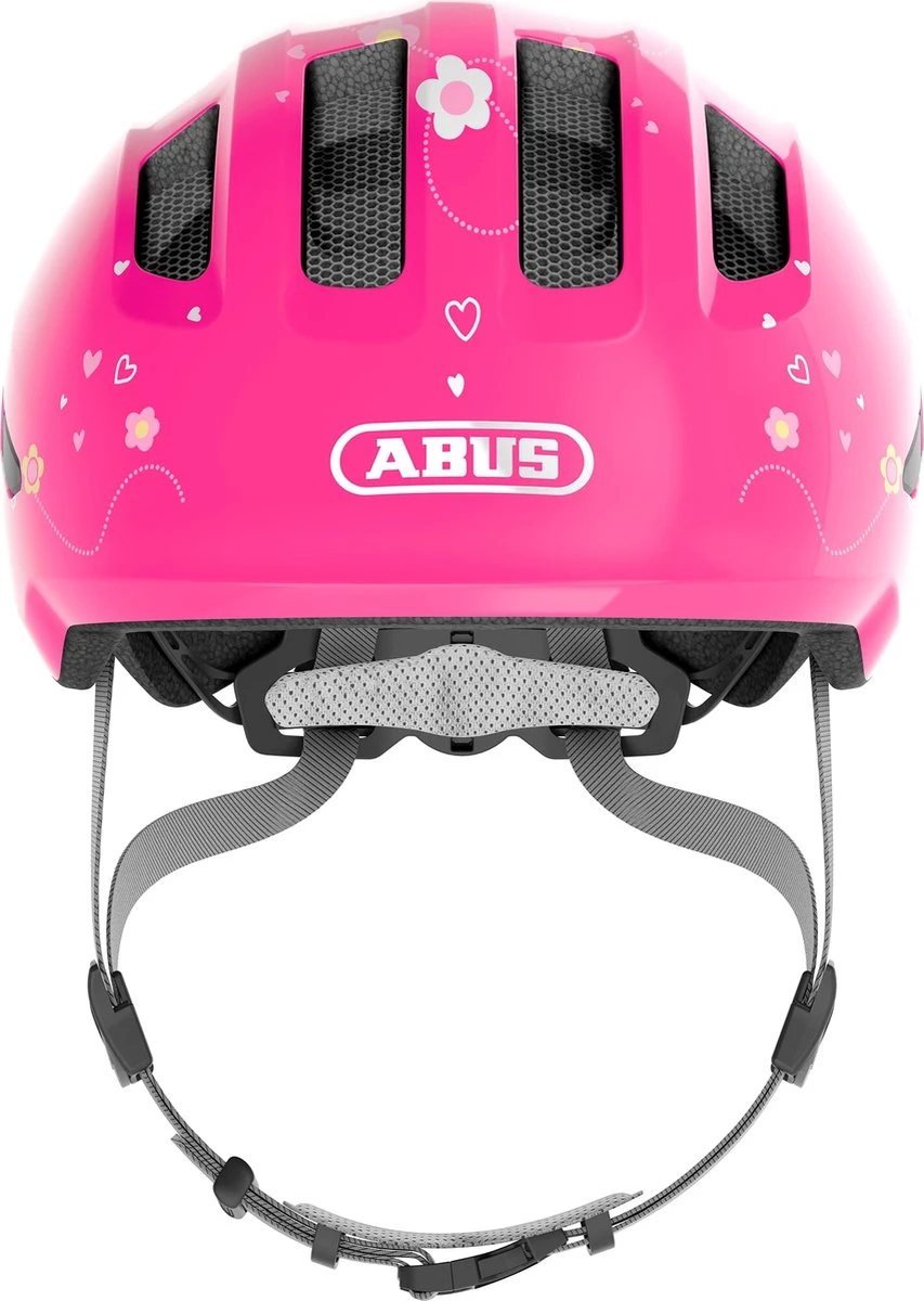 Abus Kinderhelm Smiley 3.0 M Pink Butterfly 4 Abus Kinderhelm Smiley 3.0 M Pink Butterfly – Image 4