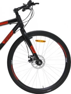 Amigo Control - Mountainbike 28 Inch - Voor Dames En Heren - Met 21 Versnellingen - Zwart/Rood -Velo Pour Tous 910x1200