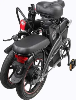 F-Wheel DYU A5 - Elektrische Vouwfiets - E Bike - 14 Inch - 7.5 Ah - 25km/u - Zwart -Velo Pour Tous 920x1200