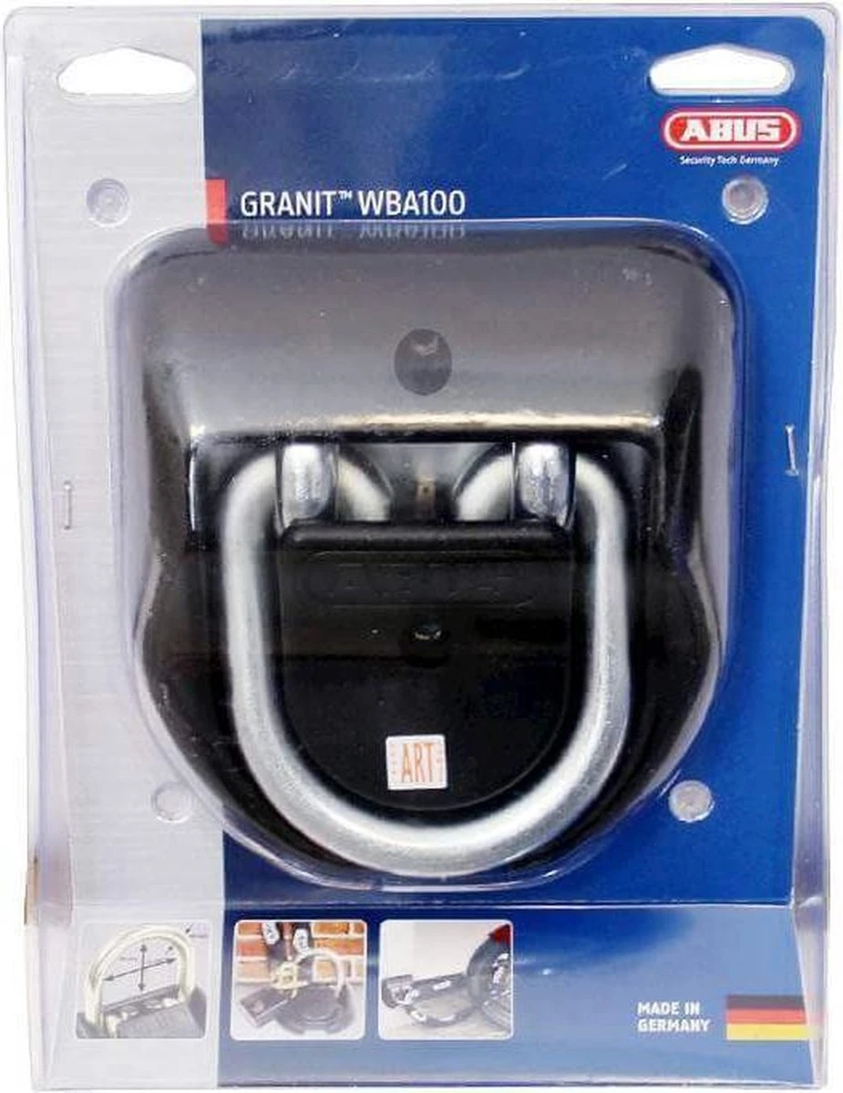 ABUS Vloer/wandanker WBA 100 - 160x165mm - Zwart 9 ABUS Vloer/wandanker WBA 100 - 160x165mm - Zwart – Image 9