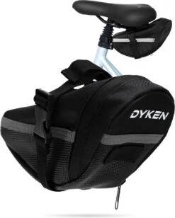 Dyken Zadeltas Fiets – Waterbestendige Fietstas Voor Zadel – 1,2 Liter – Zwart