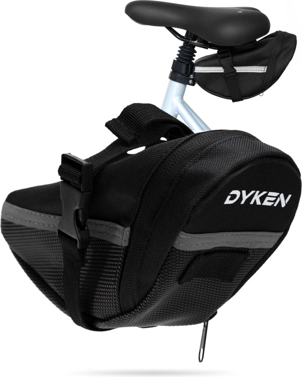 Dyken Zadeltas Fiets – Waterbestendige Fietstas Voor Zadel – 1,2 Liter – Zwart 1 Dyken Zadeltas Fiets – Waterbestendige Fietstas Voor Zadel – 1,2 Liter – Zwart