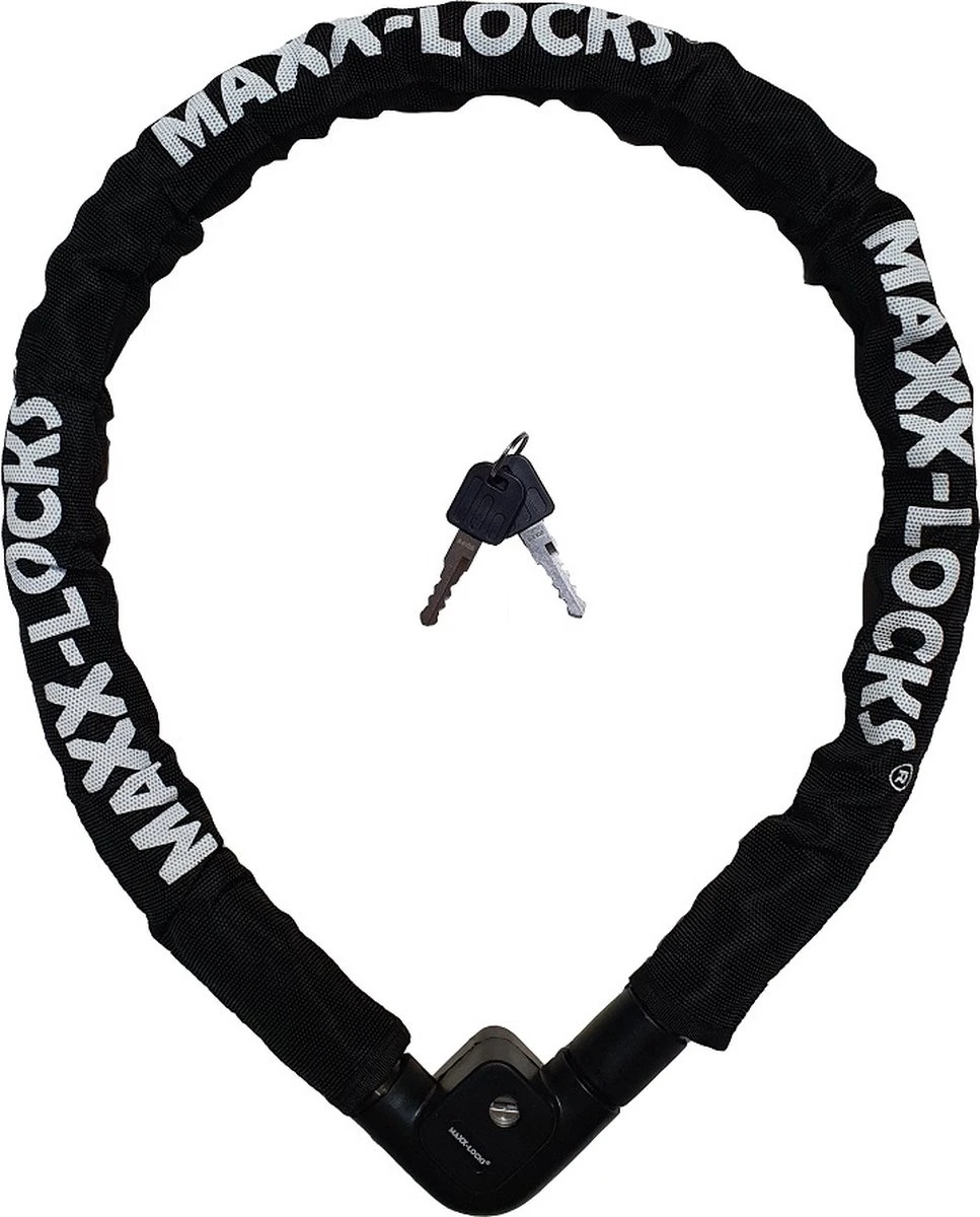 Maxx-Locks Bulls Kettingslot - Solid Pantserslot Uit Gehard Staal - Gebruik Slot Lock Motor Scooter Fiets Motorslot Scooterslot - Alternatief Voor Ketting Ringslot Cijferslot Kabelslot Beugelslot - Lengte 100CM Dikte 8MM - Zwart 1 Maxx-Locks Bulls Kettingslot - Solid Pantserslot Uit Gehard Staal - Gebruik Slot Lock Motor Scooter Fiets Motorslot Scooterslot - Alternatief Voor Ketting Ringslot Cijferslot Kabelslot Beugelslot - Lengte 100CM Dikte 8MM - Zwart